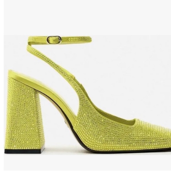 Zara Rhinestone Block Heel Sandals - Picture 5 of 5